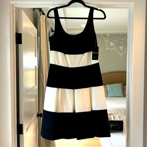 Beautiful black and white Ralph Lauren cocktail dress